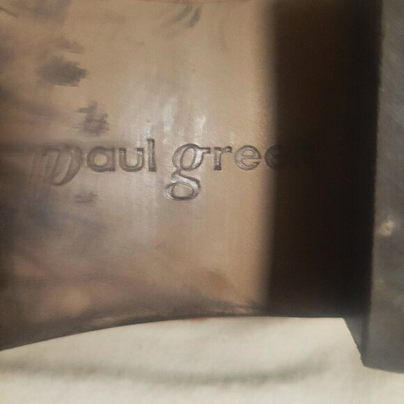 Paul Green Leather Niche Pointed Toe Leather Booties in Cognac Star - Size 7 - Picture 7 of 13